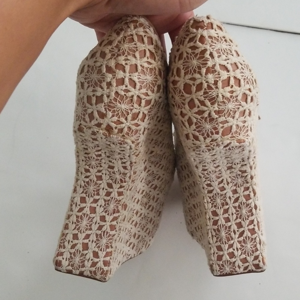 Jeffrey Campbell Lace Night Walk Platforms - Picture 6 of 8